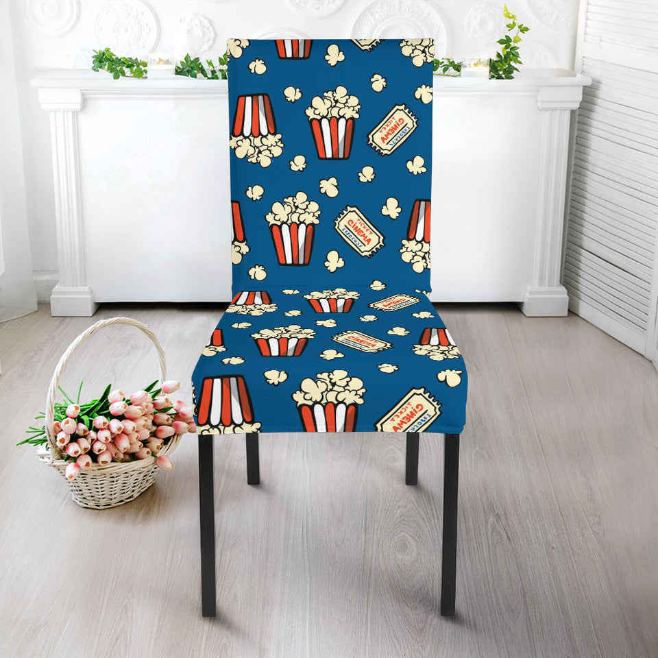 Popcorn Pattern Print Design 03 Dining Chair Slipcover