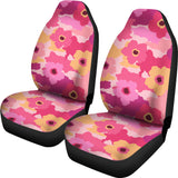 Pink Camo Camouflage Flower Pattern Universal Fit Car Seat Covers