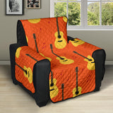 Classice Guitar Music Pattern Recliner Cover Protector