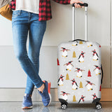 Penguin Christmas Tree Pattern Luggage Covers