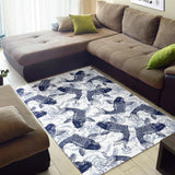 Koi Fish Carp Fish Pattern Area Rug