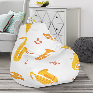 Saxophone Pattern Theme Bean Bag Cover