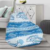 Dolphin Tribal Pattern background Bean Bag Cover