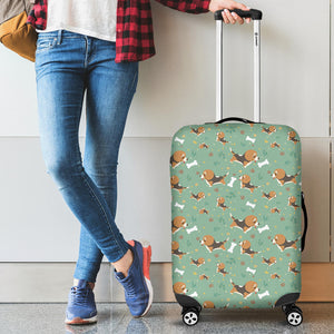 Beagle Bone Pattern Luggage Covers