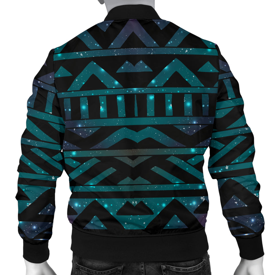 Space Tribal Galaxy Pattern Men Bomber Jacket