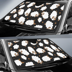 Cute Sheep Pattern Car Sun Shade