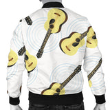 Classic Guitar Pattern Men Bomber Jacket