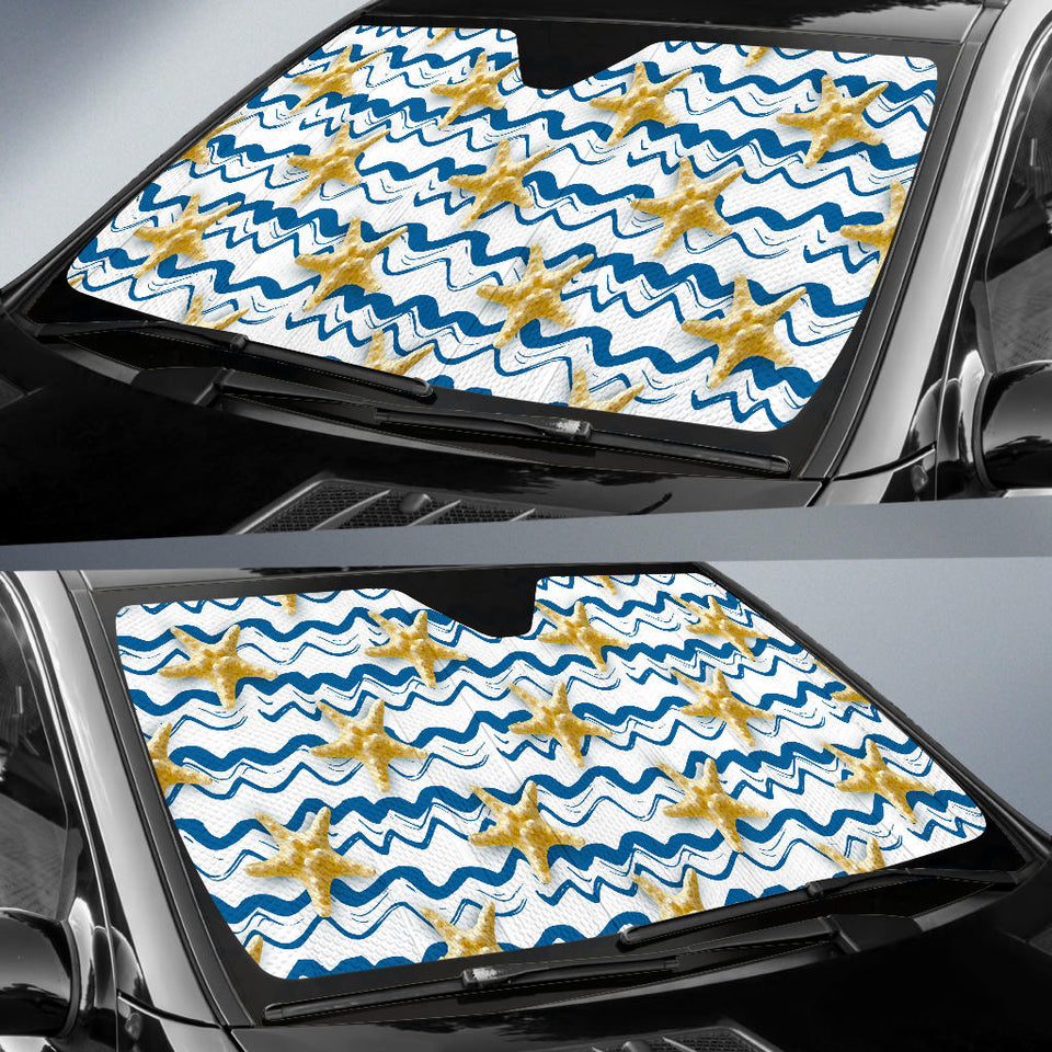 Starfish Pattern Car Sun Shade