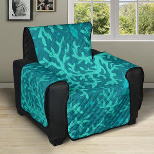 Coral Reef Pattern Print Design 01 Recliner Cover Protector