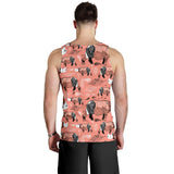 Rhino Tribal Pattern Men Tank Top