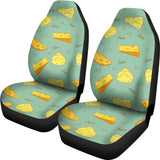 Cheese Pattern Background Universal Fit Car Seat Covers