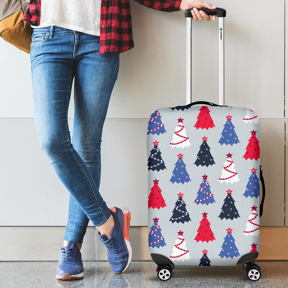 Christmas Tree Star Pattern Luggage Covers