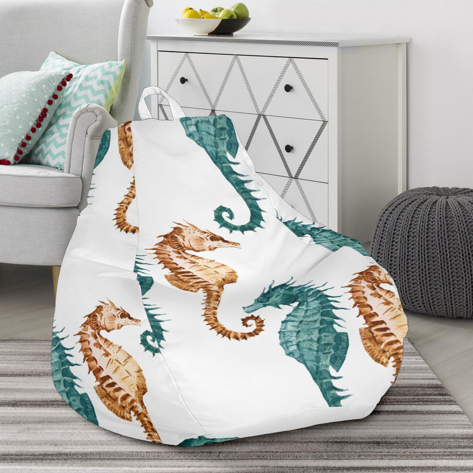 Seahorse Pattern Background Bean Bag Cover