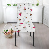 Jack Russel Pattern Print Design 03 Dining Chair Slipcover