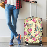 Butterfly Pink Rose Pattern Luggage Covers
