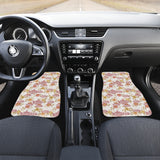 Tea pots Pattern Print Design 01 Front and Back Car Mats