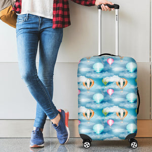 Hot Air Balloon in Night Sky Pattern Luggage Covers