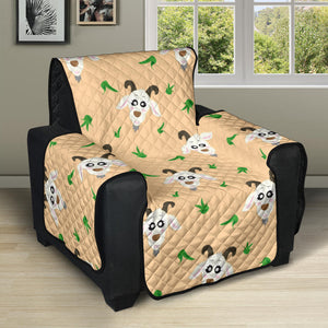 Goat Glass Pattern Recliner Cover Protector