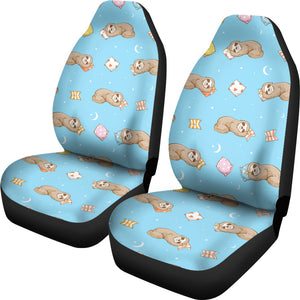 Sleep Sloth Pattern Universal Fit Car Seat Covers