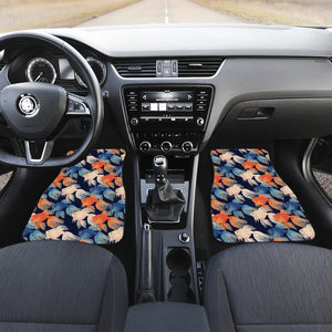 Goldfish Pattern Print Design 04 Front and Back Car Mats