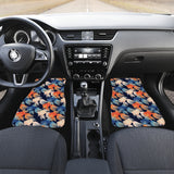 Goldfish Pattern Print Design 04 Front and Back Car Mats