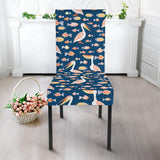 Pelican Pattern Print Design 01 Dining Chair Slipcover