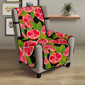 Grapefruit Leaves Pattern Chair Cover Protector