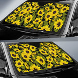 Sunflower Theme Pattern  Car Sun Shade