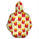 French Fries Pattern Theme Men Women Pullover Hoodie