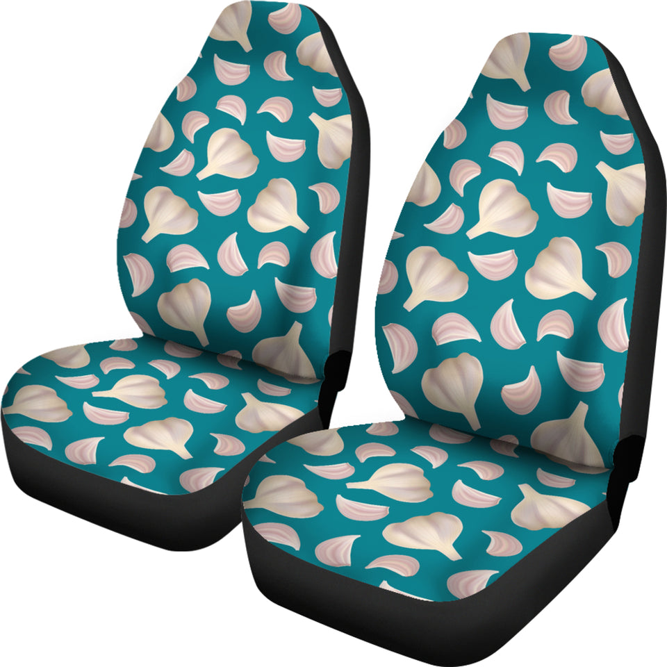 Garlic Pattern Background Universal Fit Car Seat Covers