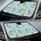 Pug Sweet Dream Pattern Car Sun Shade
