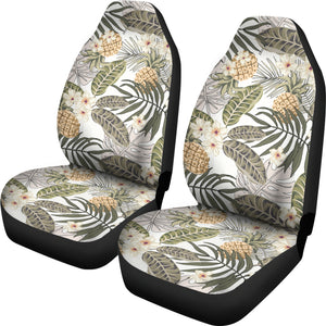 Pineapple Leave flower Pattern Universal Fit Car Seat Covers