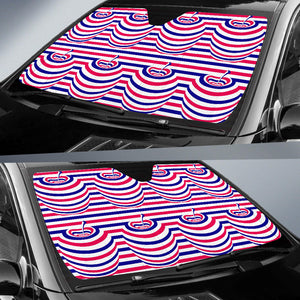 Apple USA Pattern Car Sun Shade