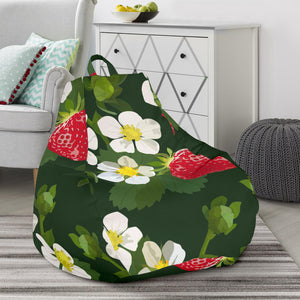 Strawberry Pattern Background Bean Bag Cover