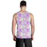 Unicorn Heart Pattern Men Tank Top