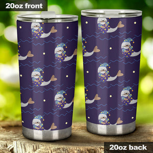 Sleeping Sea Lion Pattern Tumbler