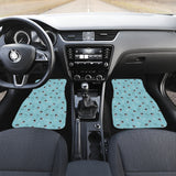 Ostrich Pattern Print Design 05 Front Car Mats