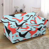 Sea Lion Pattern Theme Loveseat Couch Slipcover