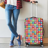 Rainbow Rectancular Pattern Luggage Covers