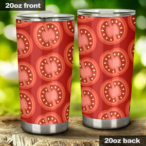 Sliced Tomato Pattern Tumbler