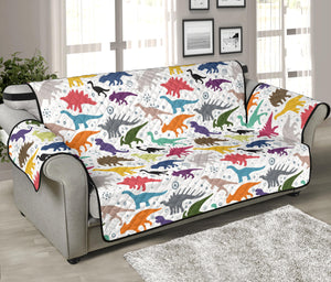 Colorful Dinosaur Pattern Sofa Cover Protector