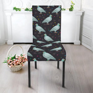 Pigeon Pattern Print Design 01 Dining Chair Slipcover