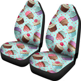 Cup Cake Heart Pattern Universal Fit Car Seat Covers