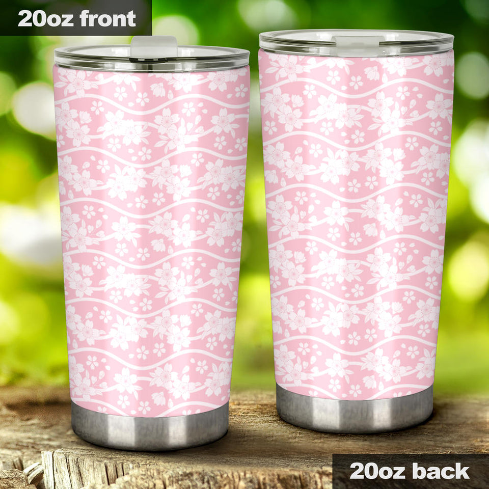 Sakura Pink Pattern Tumbler