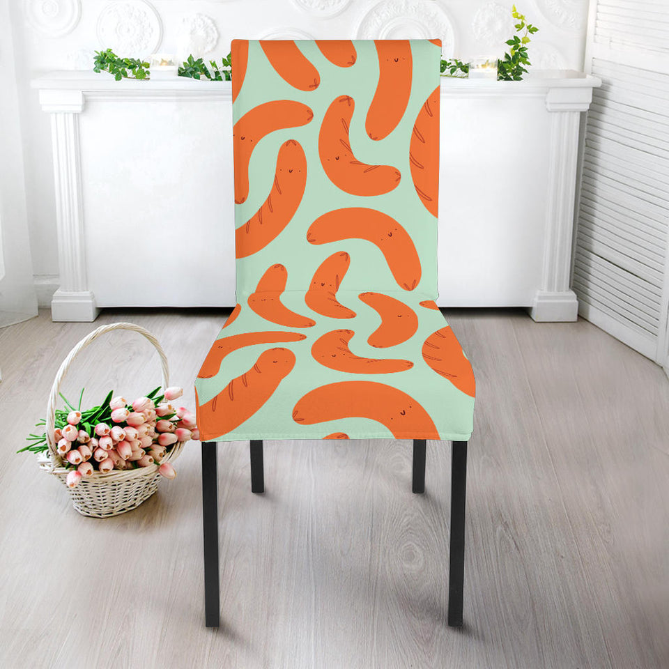 Sausage Pattern Print Design 04 Dining Chair Slipcover