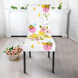 Cute Bee Pattern Dining Chair Slipcover