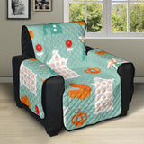 Windmill Pattern Theme Recliner Cover Protector