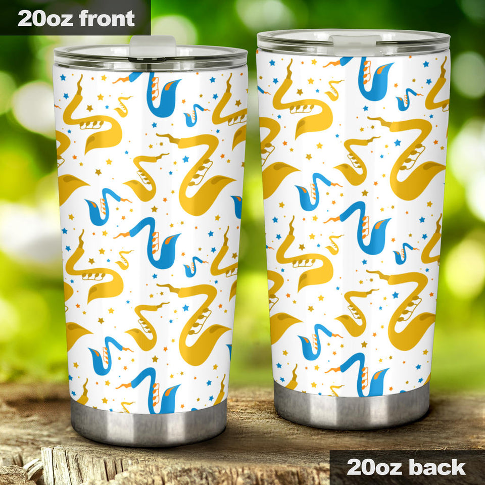 Saxophone Pattern Tumbler