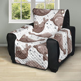 Sea Lion Pattern Background Recliner Cover Protector