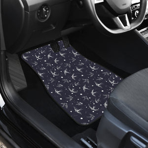 Swallow Pattern Print Design 02 Front Car Mats